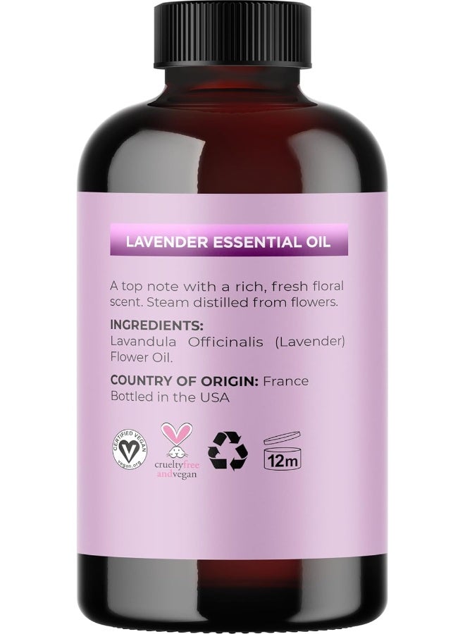 Maple Holistics Pure Lavender Essential Oil 4oz - Relaxing Lavender Oil Essential Oil for Diffuser Aromatherapy Sleep and Mood - Pure Lavender Oil for Hair Skin and Nails Plus Calming Aromatherapy Oil for Diffuser - Image 5